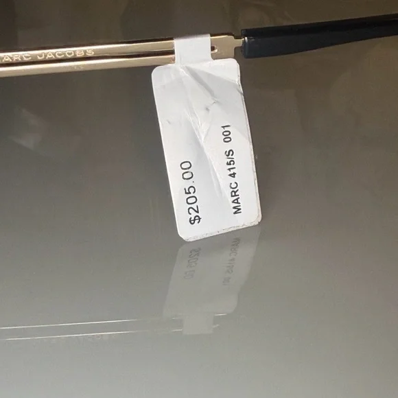 NWT Marc Jacobs Black and Gold Sunglasses. retail $205. - Picture 5 of 11